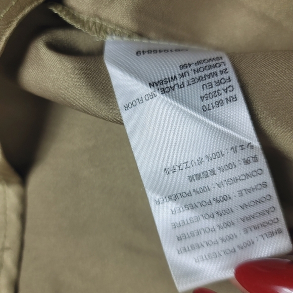 Urban Outfitters Nicole Olive Satin Tie-Front Crop Top - Picture 9 of 10